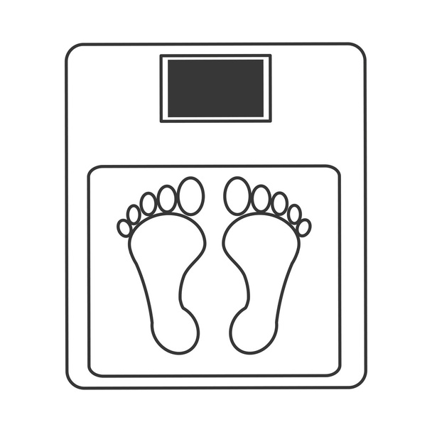 escala de peso icono - Vector, Imagen