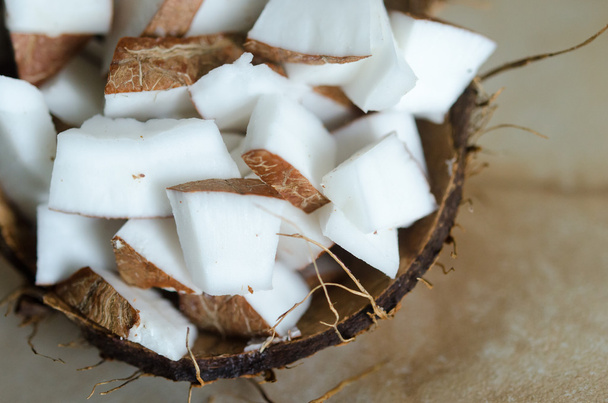 Pieces of coconut - Foto, Bild