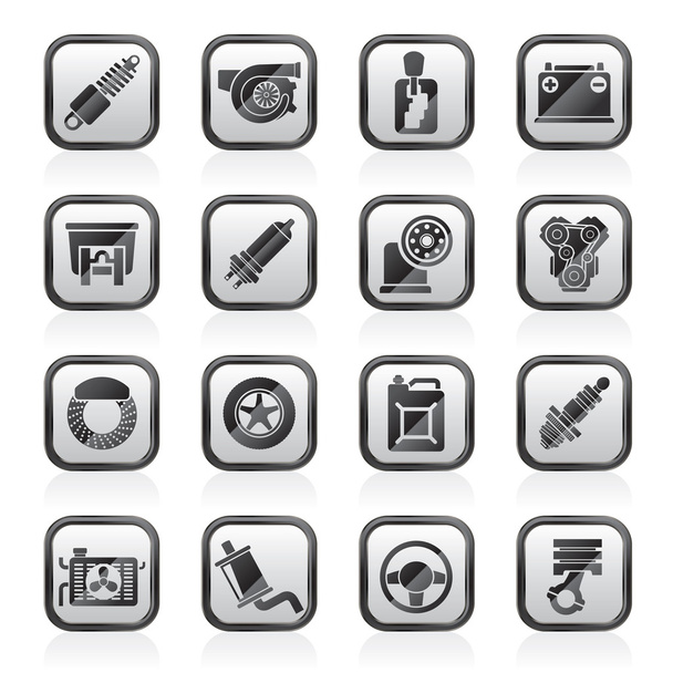 Car part and services icons  - Vector, Image