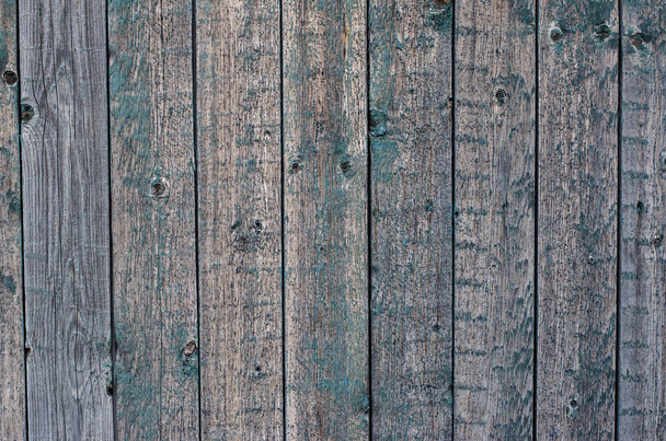 木製テクスチャ トピック: 古い木製ボードを青く塗った - 写真・画像