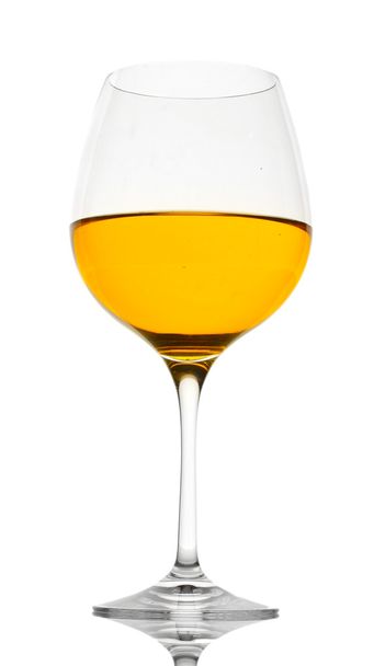 Glass of wine isolated on white - Photo, Image