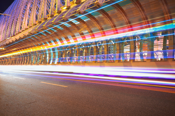 City road ironbridge éjszakai jelenet - Fotó, kép