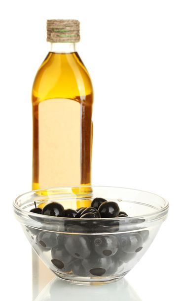 Olive oil bottle isolated on white - Valokuva, kuva