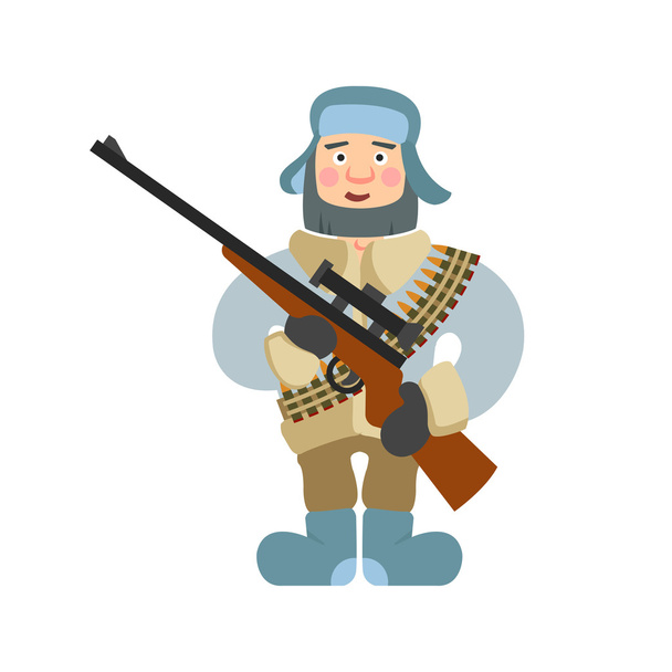 Sniper vector illustration on isolated background - Vecteur, image