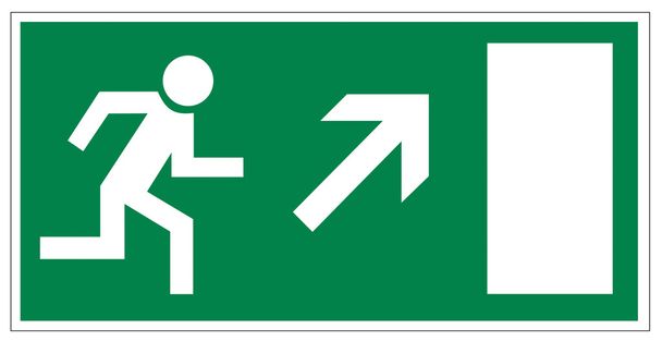 ratowanie znaki ikona wyjścia ewakuacyjne postać drzwi - Wektor, obraz
