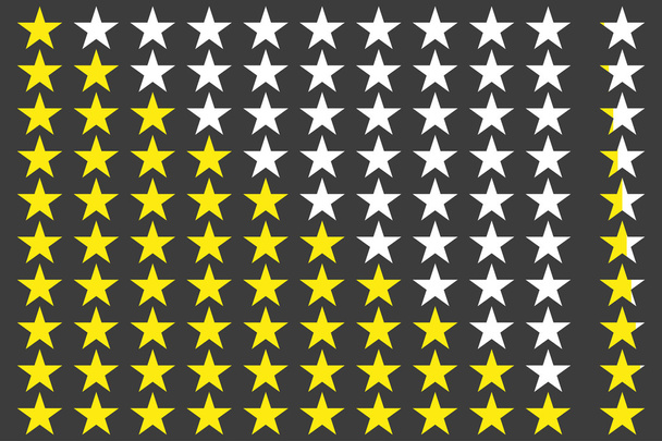 Simple star rating. With outlines makes the stars pop out from background - Vector, Image