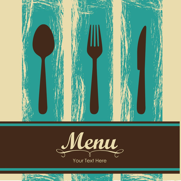 elegante Karte für Restaurant-Menü - Vektor, Bild