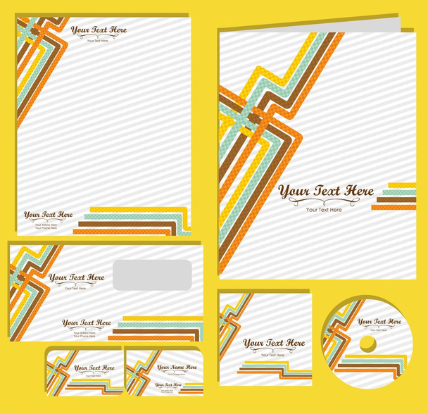 Set of material corporate image - Vector, Image
