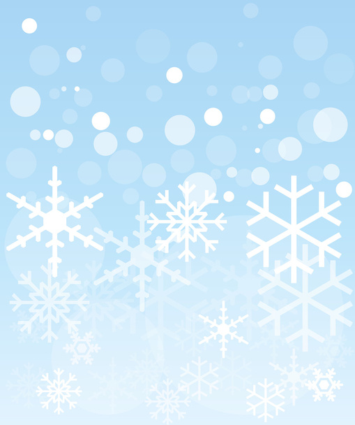 Schnee, blau, Hintergrund, Vektor - Vector, Image
