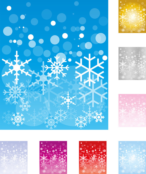 Schnee, farbig, Hintergrund, Vektor - Διάνυσμα, εικόνα