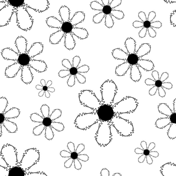 Vector seamless pattern of embroidered lace - Vecteur, image
