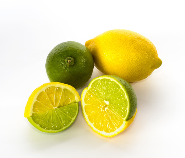 Swapped lemon and lime halves - Photo, Image