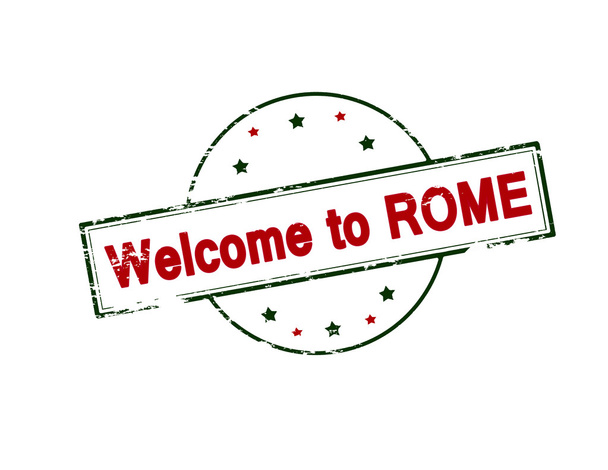 Willkommen in Rom - Vektor, Bild