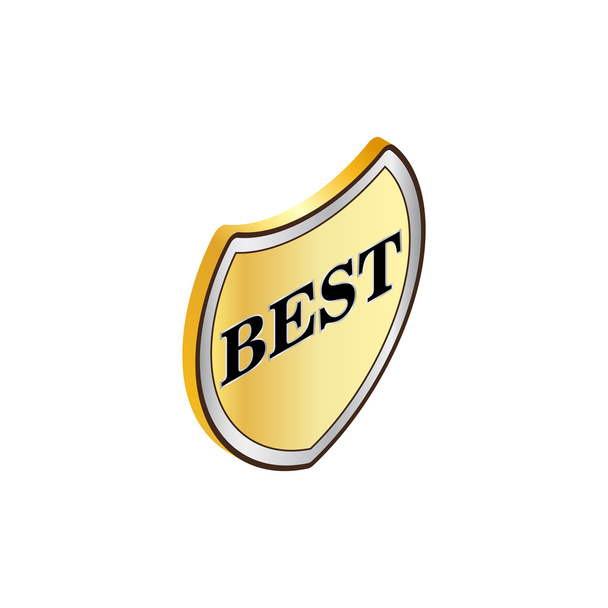 Label best icon, isometric 3d style - Vector, Image