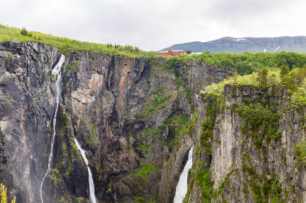 Voringsfossen waterfalls near Hardangervidda in Norway - Foto, imagen
