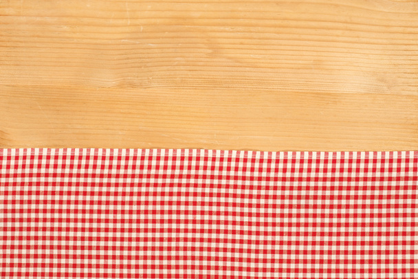 Red and white tablecloth - Fotoğraf, Görsel