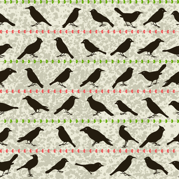 Birds background - Vektori, kuva