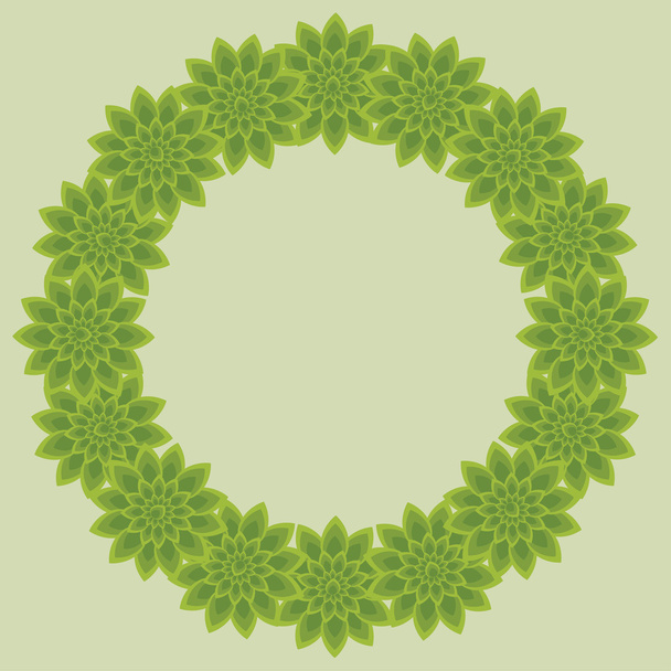 foliage wreath - Vector, Imagen
