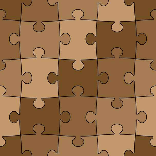 seamless puzzle - easy change color - Vector, Image