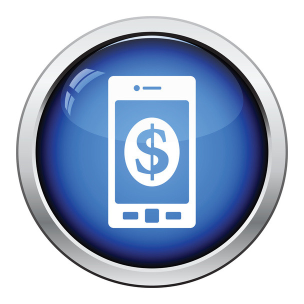 Smartphone with dollar sign icon - Vektor, Bild