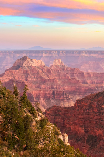 Kilátás az északi peremén a Grand Canyon Arizona. - Fotó, kép