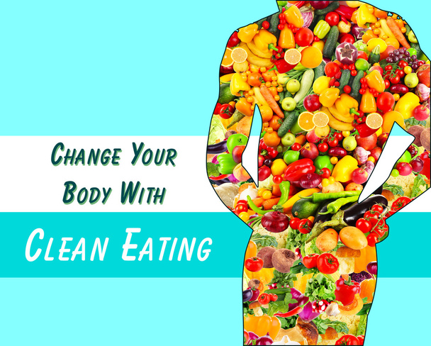  Clean eating concept - Foto, afbeelding