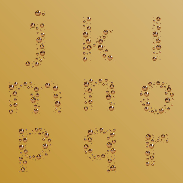 bubble alphabet - part 2 - Vektor, kép