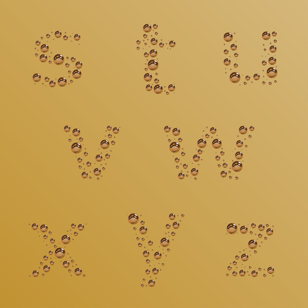 bubble alphabet - part 3 - Vector, Image