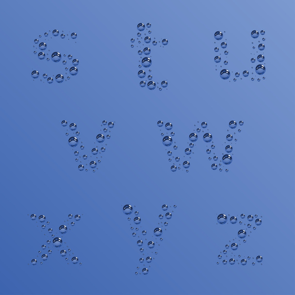 bubble alphabet - part 3 - Vektor, kép