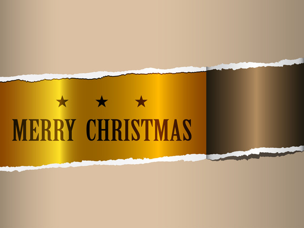 christmas ripped paper - Vector, Image
