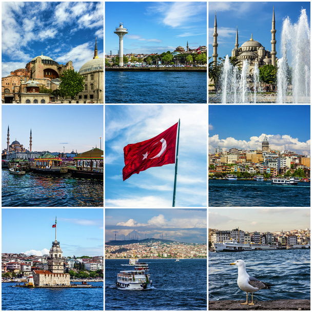 Collage istanbul Wahrzeichen, Türkei - Foto, Bild