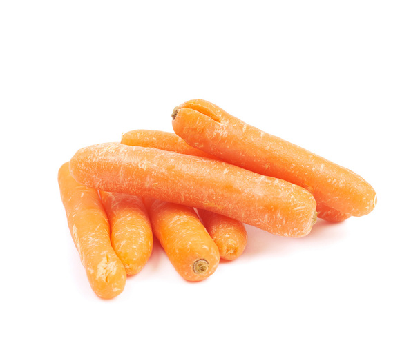 Pile of baby carrots isolated - Foto, Imagen