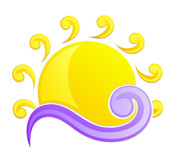 логотип сонце і море
. - Фото, зображення
