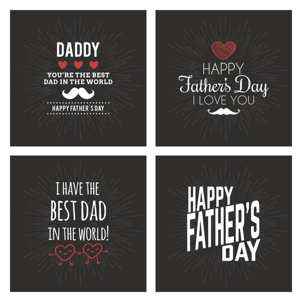 father day labels - Вектор,изображение