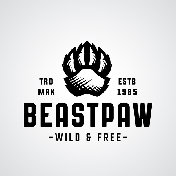 Beast Paw Original Memorable Symbol - Vector, Image
