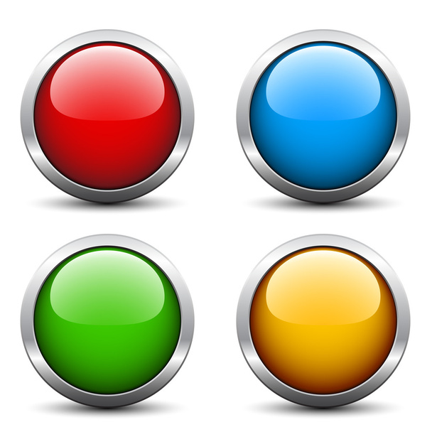 glossy buttons - Vektör, Görsel