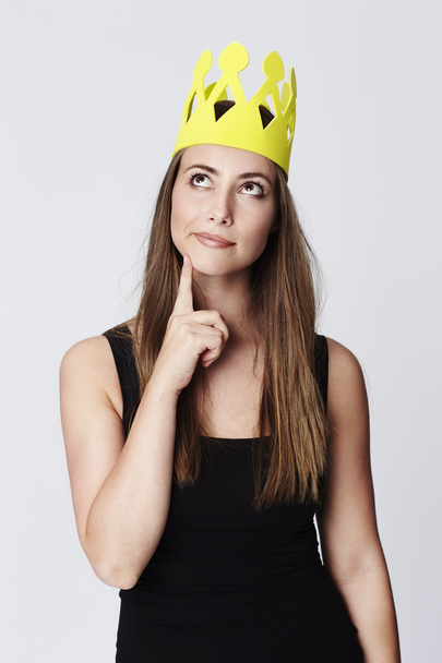 Beautiful woman with crown - Photo, image