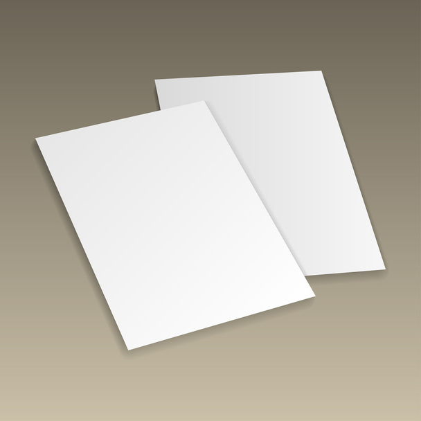paper mockup gold2 - Vector, Image