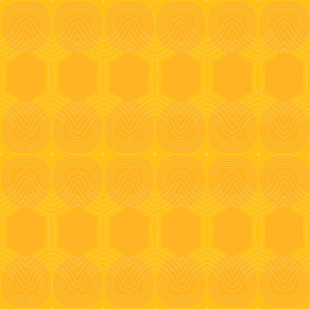 シームレスな楕円および六角形パターン オレンジ ・ イエローします。 - 写真・画像
