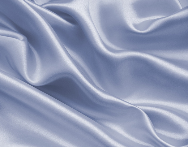 Smooth elegant grey silk or satin texture as background - Fotoğraf, Görsel