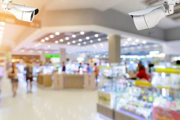 CCTV ou caméra de surveillance à l'intérieur du centre commercial
. - Photo, image