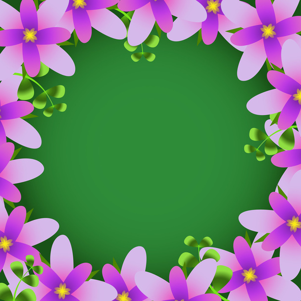 Vector flower frame - Vektor, Bild