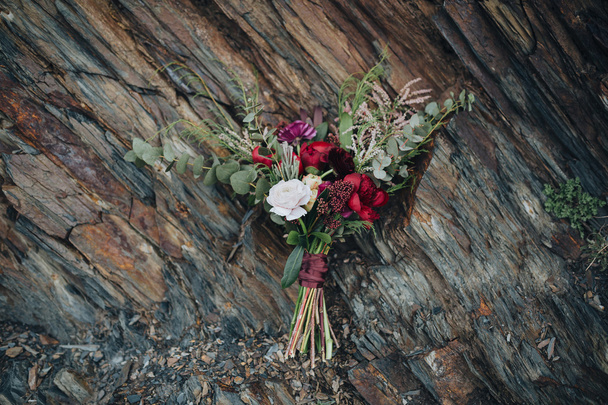 bouquet of flowers and greenery - Valokuva, kuva