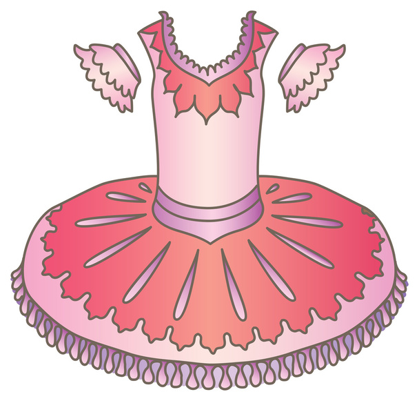 Туту. Балетное платье
 - Вектор,изображение