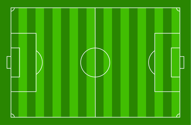 vista superior cancha de fútbol
 - Vector, imagen