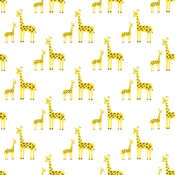 Giraffe naadloze patroon.  - Vector, afbeelding