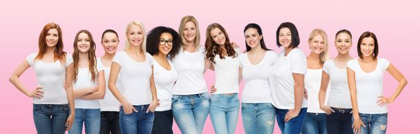 group of happy different women  - Photo, image