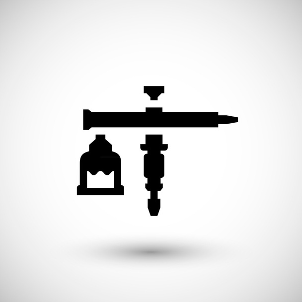 Иконка аэрографического оружия
 - Вектор,изображение