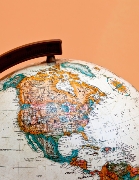 The globe closeup with North America - Foto, immagini