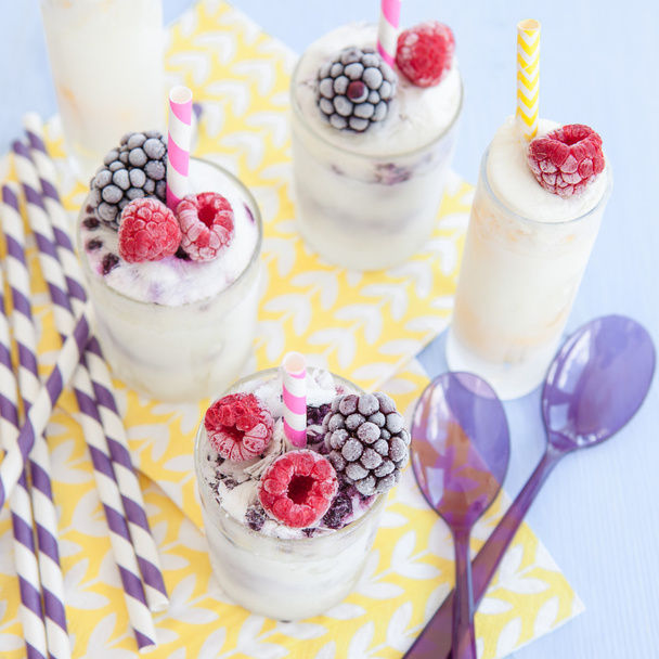 Homemade yogurt ice cream  - Foto, afbeelding